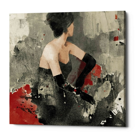 Epic Graffiti 'Beautiful Gaze I Neutral' by Albena Hristova, Canvas Wall Art, 12"x12"