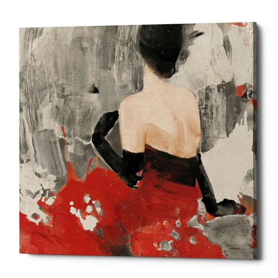 Epic Graffiti 'Beautiful Gaze II Neutral' by Albena Hristova, Canvas Wall Art, 37"x37"