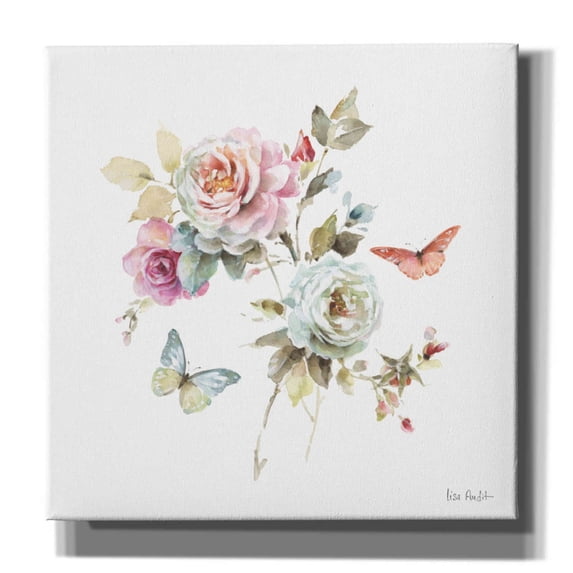Epic Graffiti 'Beautiful Romance VII' by Lisa Audit, Canvas Wall Art, 12"x12"