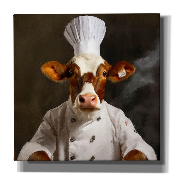 Epic Graffiti 'Beef Chef 4'  by Sean Parnell Canvas Wall Art, 12" x 12"