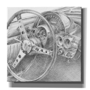 Epic Graffiti 'Behind the Wheel II' by Ethan Harper Canvas Wall Art, 37"x37"