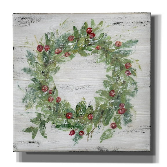 Epic Graffiti 'Berry Wreath'  by Ashley Bradley Canvas Wall Art, 26" x 26"