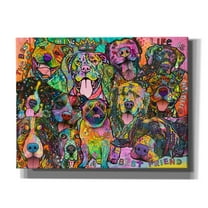 Epic Graffiti 'Best Friends' by Dean Russo, Canvas Wall Art, 34"x26"