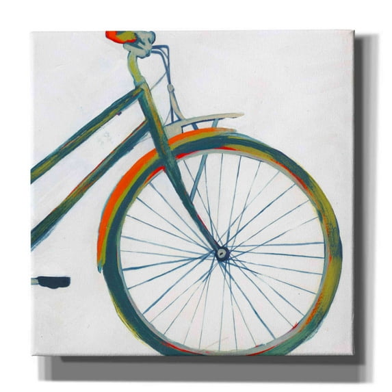 Epic Graffiti 'Bicycle Diptych II' by Grace Popp, Canvas Wall Art, 37"x37"