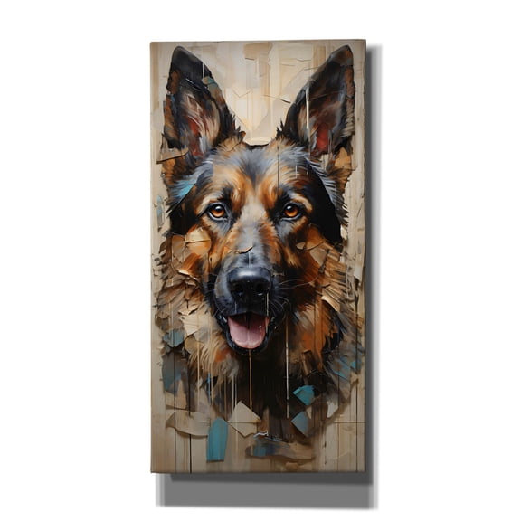 Epic Graffiti 'Big Dog 2' by Sean Parnell Canvas Wall Art, 12" x 24"
