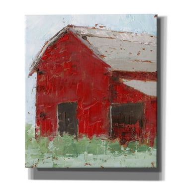 Epic Graffiti 'Big Red Barn II' by Ethan Harper, Canvas Wall Art, 26"x30"
