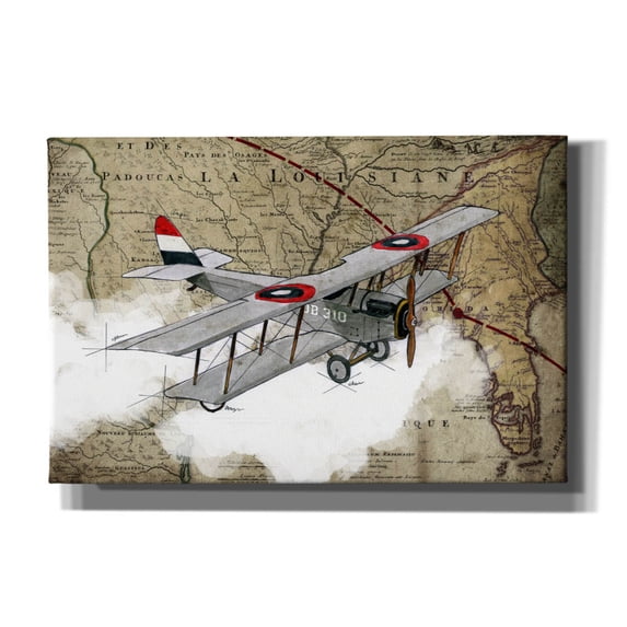 Epic Graffiti 'Biplane 4' by Graphinc, Canvas Wall Art, 60"x40"
