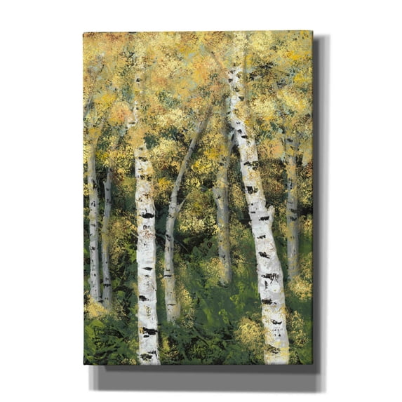 Epic Graffiti 'Birch Treeline III' by Jade Reynolds, Canvas Wall Art, 18"x26"
