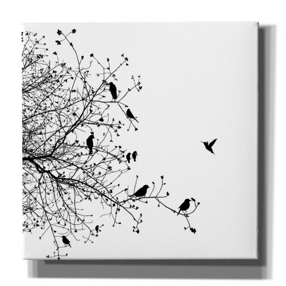 Epic Graffiti 'Bird I' by GraphINC, Giclee Canvas Wall Art, 12"x12"