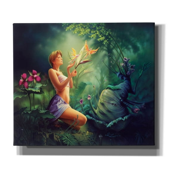 Epic Graffiti 'Birds Of Paradise' by Kirk Reinert, Canvas Wall Art, 30"x26"