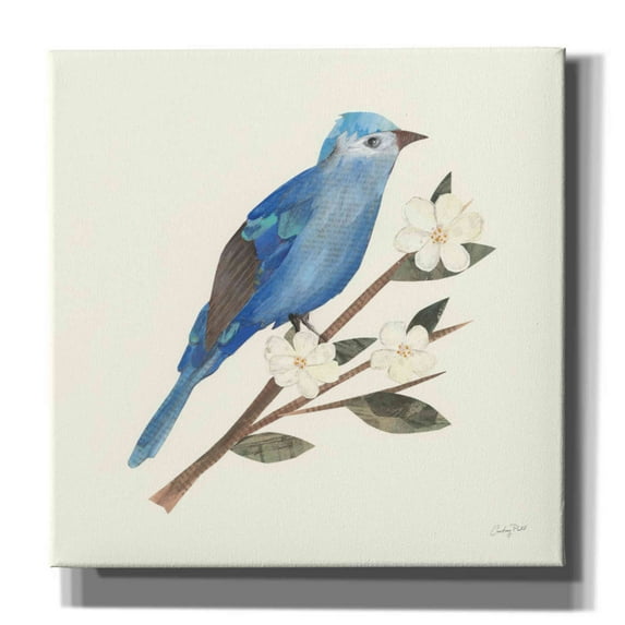 Epic Graffiti 'Birds and Blossoms III' by Courtney Prahl, Canvas Wall Art, 12"x12"