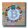 thumbnail image 1 of Epic Graffiti 'Bitcoin Cryptocurrency 2-1' by Irena Orlov, Canvas Wall Art, 37"x37", 1 of 2