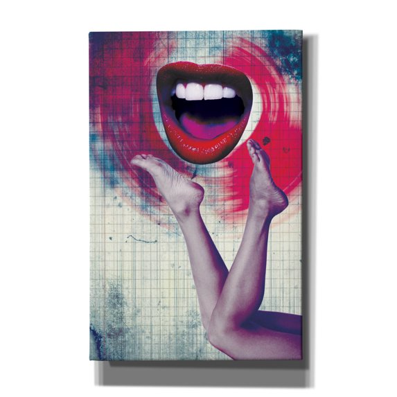 Epic Graffiti 'Bla Bla Bla' by Elo Marc, Canvas Wall Art, 26"x40"