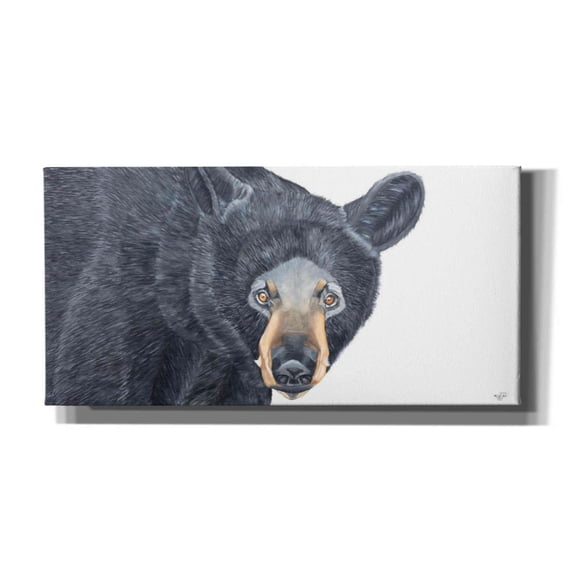 Epic Graffiti 'Black Bear' by Diane Fifer, Giclee Canvas Wall Art, 24"x12"
