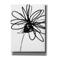 thumbnail image 1 of Epic Graffiti 'Black Ink Flower III' by Linda Woods, Canvas Wall Art, 40"x54", 1 of 3