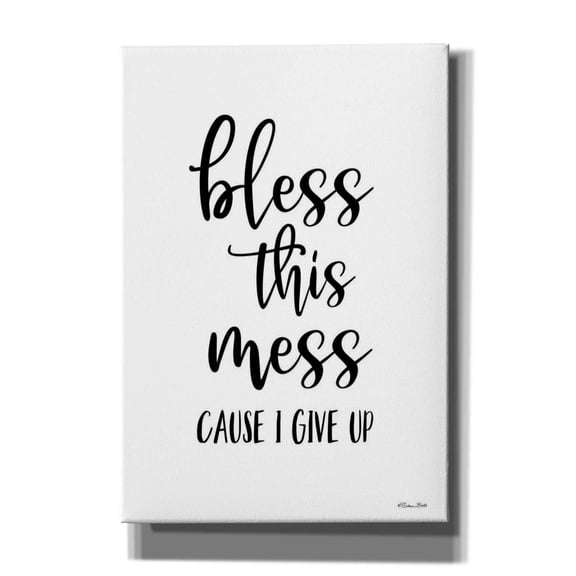Epic Graffiti 'Bless This Mess' by Susan Ball, Canvas Wall Art, 18"x26"