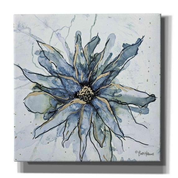 Epic Graffiti 'Blooming 1' by Britt Hallowell, Canvas Wall Art, 12"x12"