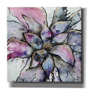 Epic Graffiti 'Blooming 3' by Britt Hallowell, Canvas Wall Art, 12"x12"