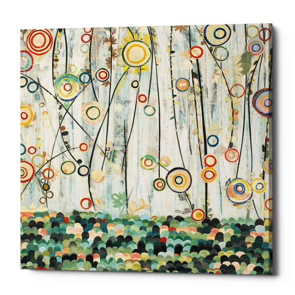 Epic Graffiti 'Blooming Meadow' by Candra Boggs, Canvas Wall Art, 37"x37"