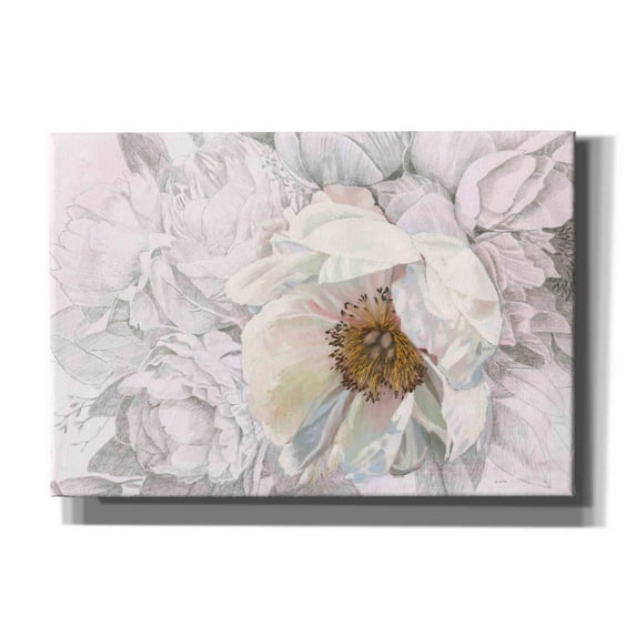 Epic Graffiti 'Blooming Sketch' by James Wiens, Canvas Wall Art, 26"x18"