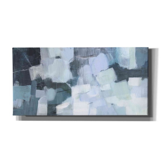 Epic Graffiti 'Blue Deluge I' by Victoria Borges, Canvas Wall Art, 60"x30"