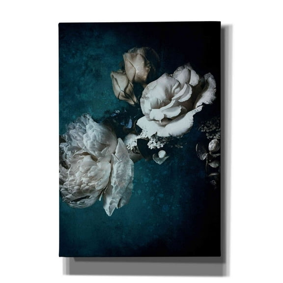 Epic Graffiti 'Blue Flower 2' by Incado, Giclee Canvas Wall Art, 18"x26"