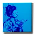 thumbnail image 1 of Epic Graffiti 'Blue Geisha' by Abstract Graffiti Canvas Wall Art, 18" x 18", 1 of 2