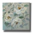 thumbnail image 1 of Epic Graffiti 'Blue Gray Floral' by Silvia Vassileva, Canvas Wall Art, 12"x12", 1 of 8