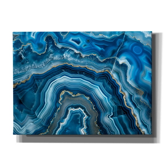 Epic Graffiti 'Blue Mineral' by Svetlana Aleynikova Canvas Wall Art, 54" x 40"