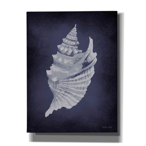 Epic Graffiti 'Blue Seashell I' by Cindy Jacobs, Canvas Wall Art, 12"x16"