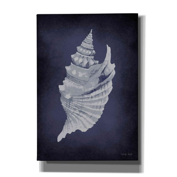 Epic Graffiti 'Blue Seashell I' by Cindy Jacobs, Canvas Wall Art, 18"x26"