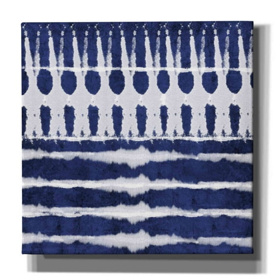 Epic Graffiti 'Blue Shibori A' by Linda Woods, Canvas Wall Art, 26"x26"