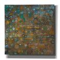 thumbnail image 1 of Epic Graffiti  "Blue and Bronze Dots X" by Danhui Nai, Giclee Canvas Wall Art - 18" x 18", 1 of 4