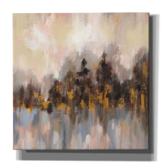 Epic Graffiti 'Blushing Forest I' by Silvia Vassileva, Canvas Wall Art, 26"x26"