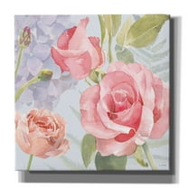 Epic Graffiti 'Boho Bouquet III Blue' by James Wiens, Canvas Wall Art, 18"x18"