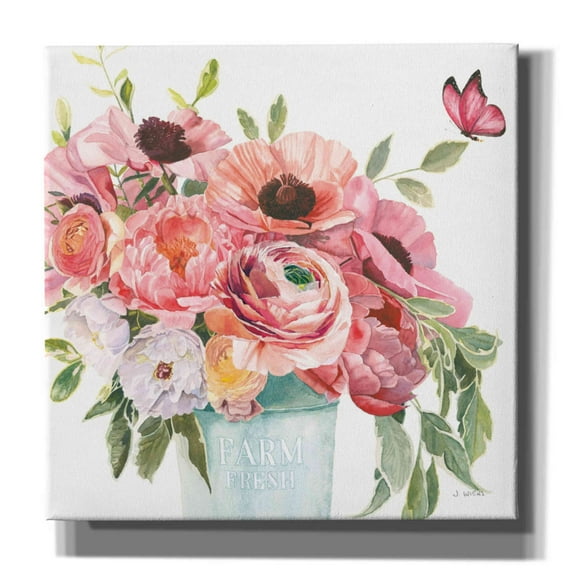 Epic Graffiti 'Boho Bouquet XIII' by James Wiens, Canvas Wall Art, 37"x37"