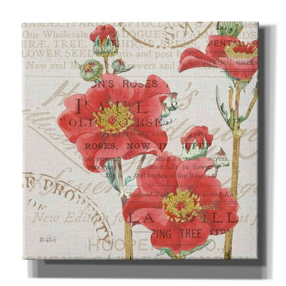 Epic Graffiti 'Bookshelf Botanical V' by Katie Pertiet, Canvas Wall Art, 37"x37"