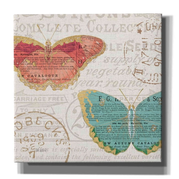 Epic Graffiti 'Bookshelf Botanical VII' by Katie Pertiet, Canvas Wall Art, 37"x37"