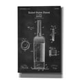 thumbnail image 1 of Epic Graffiti "Bottle Blueprint Patent Chalkboard" Giclee Canvas Wall Art, 26"x40", 1 of 3