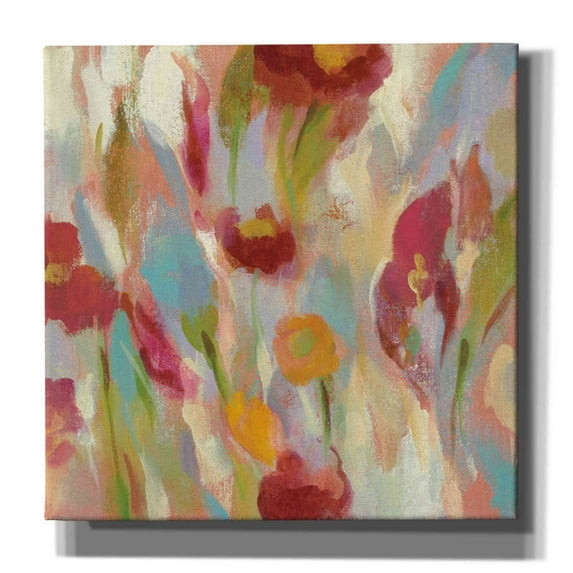 Epic Graffiti 'Breezy Floral III' by Silvia Vassileva, Canvas Wall Art, 26"x26"