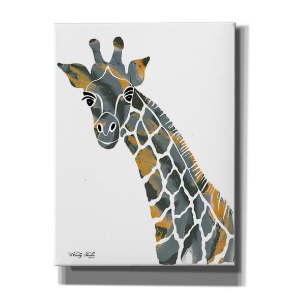 Epic Graffiti 'Bright Giraffe II' by Cindy Jacobs, Canvas Wall Art, 12"x16"