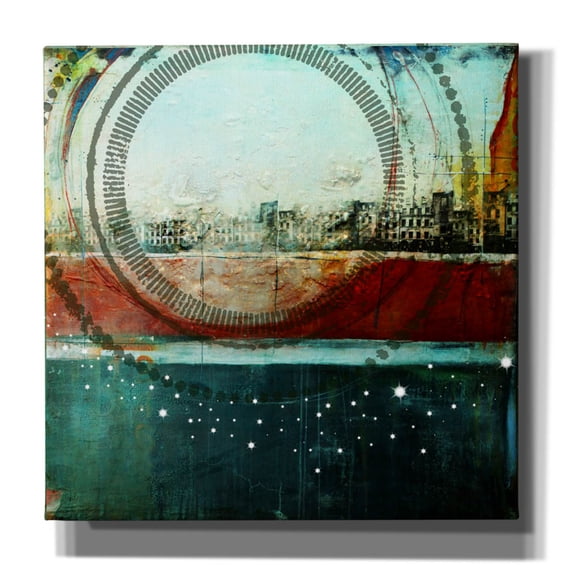 Epic Graffiti 'Bright Lights, Big City' by LovIsArt, Canvas Wall Art, 37"x37"