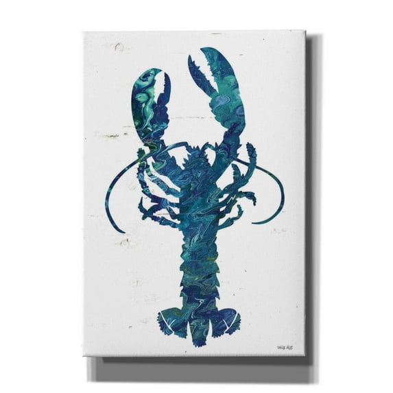 Epic Graffiti 'Bright Lobster Blue' by Cindy Jacobs, Canvas Wall Art, 18"x26"