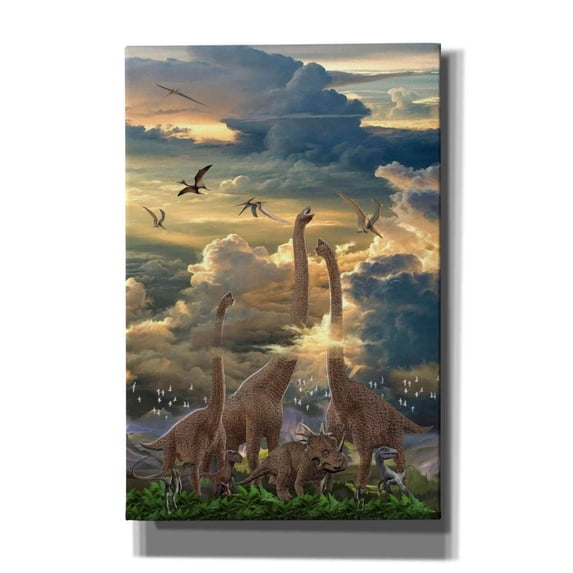 Epic Graffiti 'Bronto Horizons 2' by Enright, Canvas Wall Art, 12"x18"