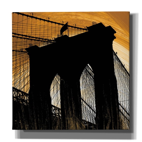 Epic Graffiti 'Brooklyn Glow'  by Erin Clark Canvas Wall Art, 26" x 26"