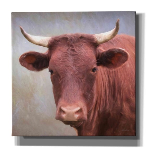 Epic Graffiti 'Bull Face' by Lori Deiter, Canvas Wall Art, 12"x12"