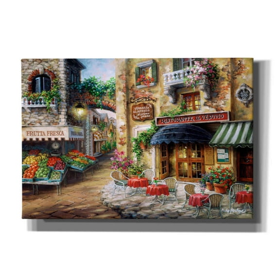 Epic Graffiti 'Buon Appetito' by Nicky Boehme, Canvas Wall Art, 26"x18"