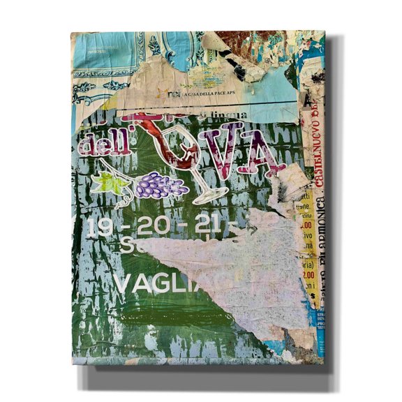 Epic Graffiti 'Bus Poster Remnant Siena 21' by IMB, Canvas Wall Art, 26"x34"
