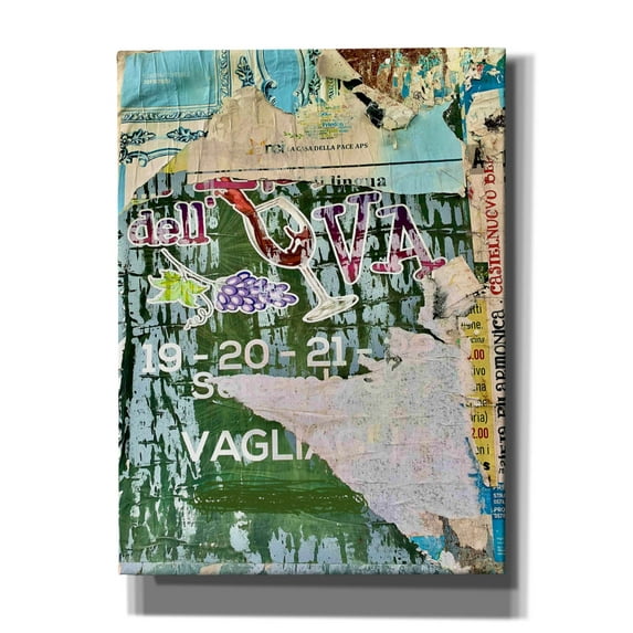 Epic Graffiti 'Bus Poster Remnant Siena 21' by IMB, Canvas Wall Art, 40"x54"