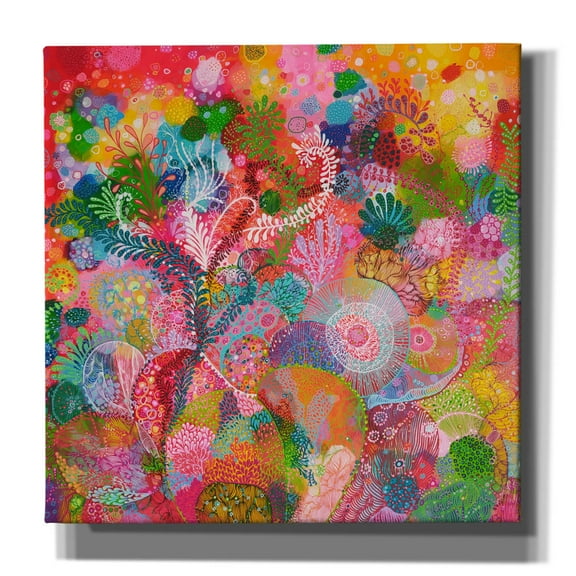 Epic Graffiti 'Busy Work2 by Noemi Ibarz, Canvas Wall Art, 26"x26"